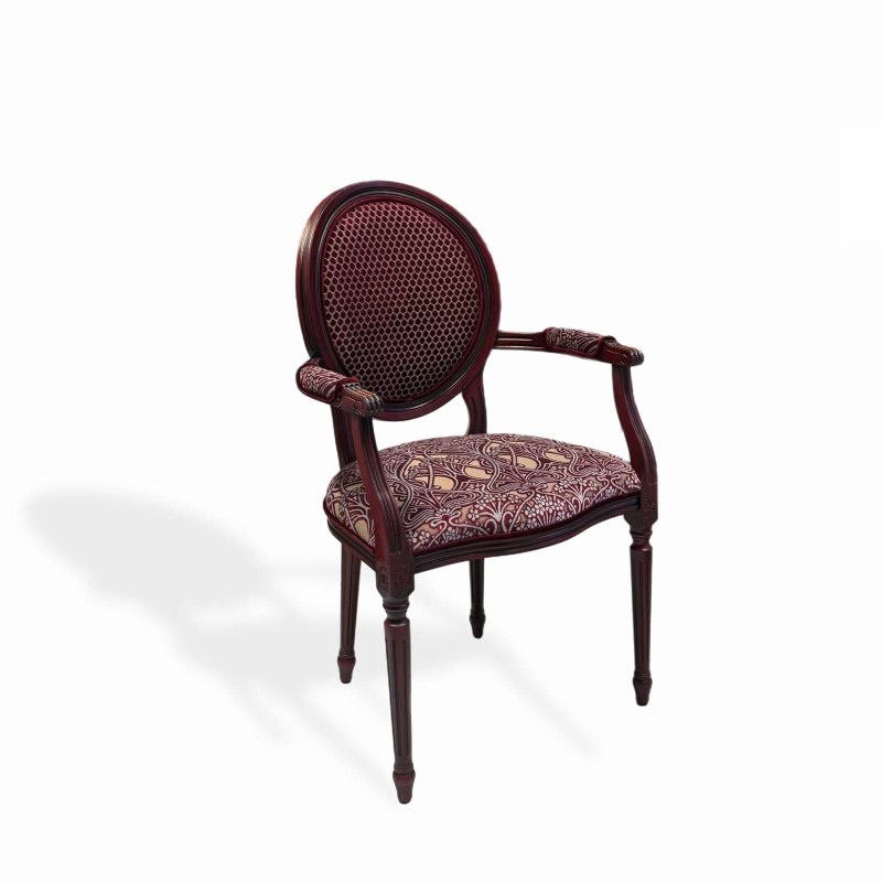 Стул Медальон с подлокотниками Лувр