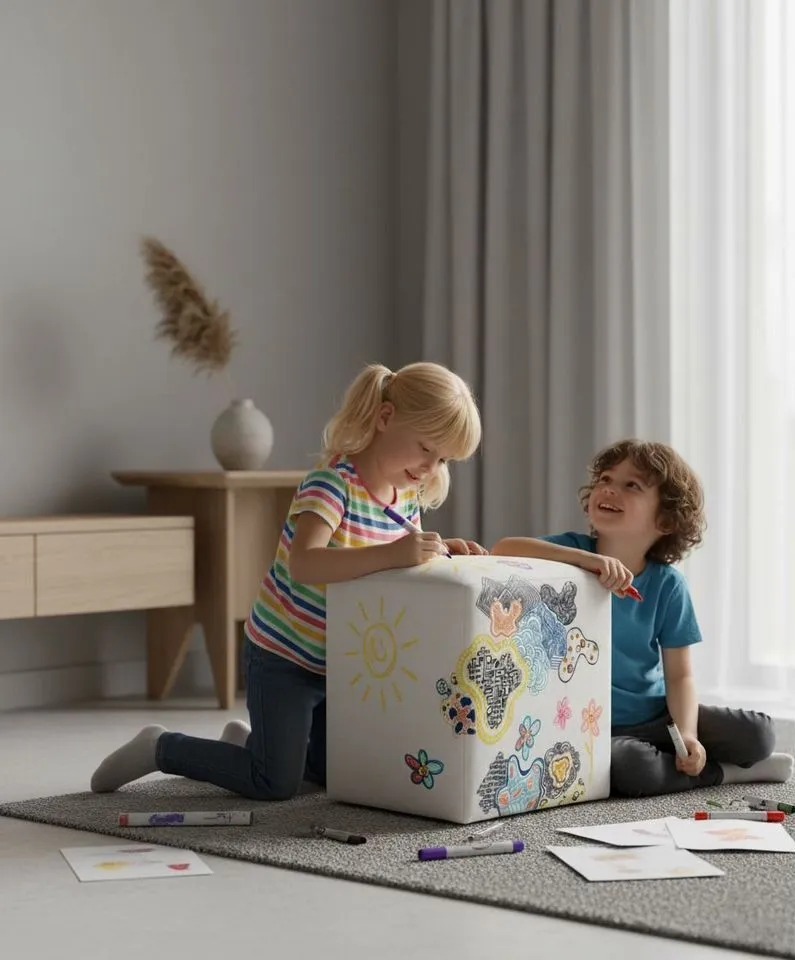 Детский пуфик для рисования