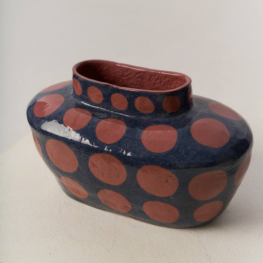 Ваза пузатая Круги