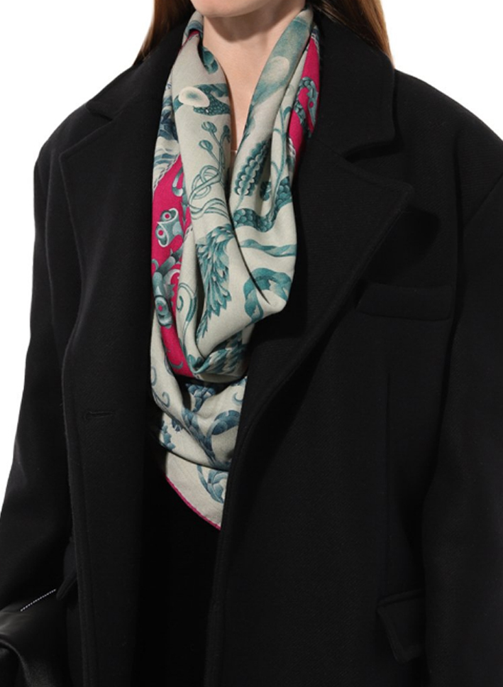 Платок кашемировый Ля-Муррия в сером