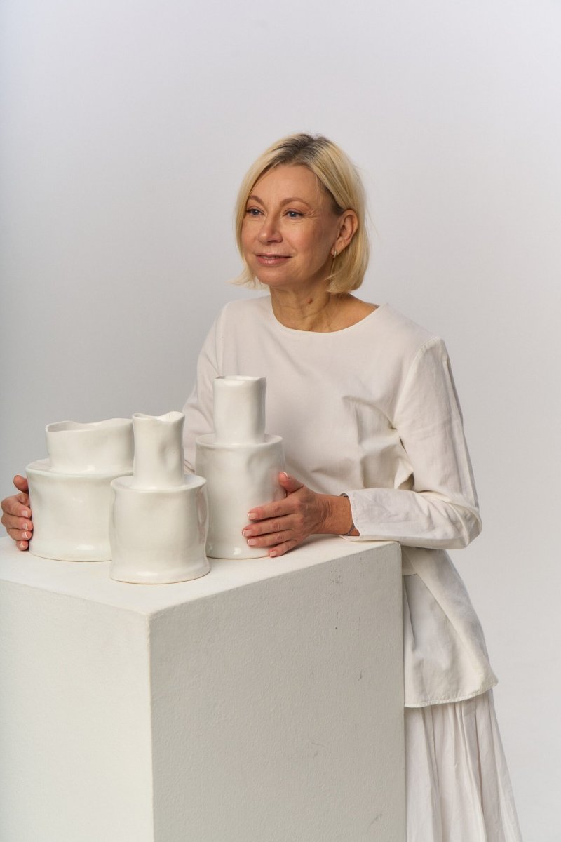 Сет белых ваз