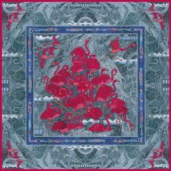 Платок кашемировый Ледяной фламинго