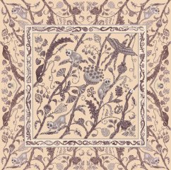 Платок кашемировый Персиковый лемур