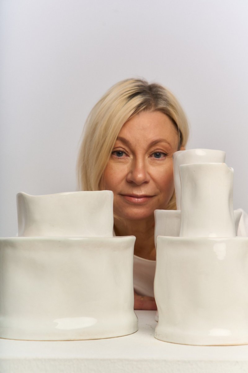 Сет белых ваз